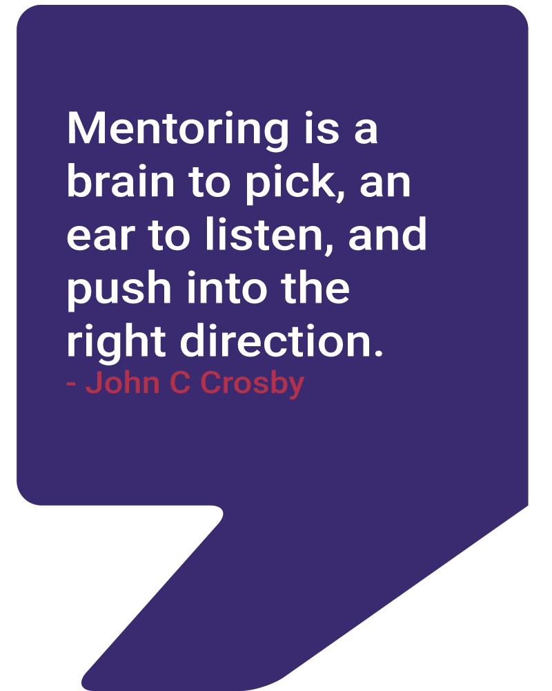 Mentoring is a brain to pick