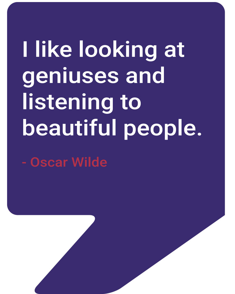 I like looking at geniuses and listening to beautiful people | Oscar Wilde | Talking About Marketing Podcast