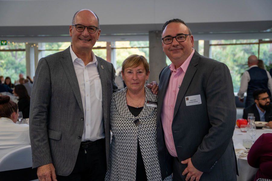 Steve Davis, Lyn Hay, and David Koch Adelaide Zoo business event